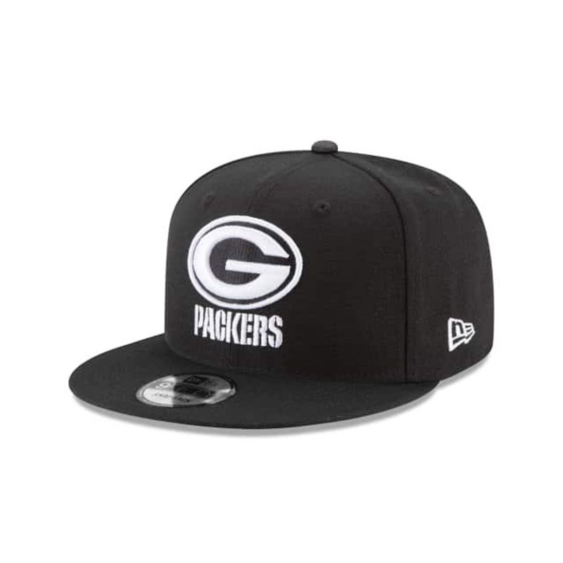 NFL Green Bay Packers 9Fifty Snapback (IDO4810) - Black New Era Caps